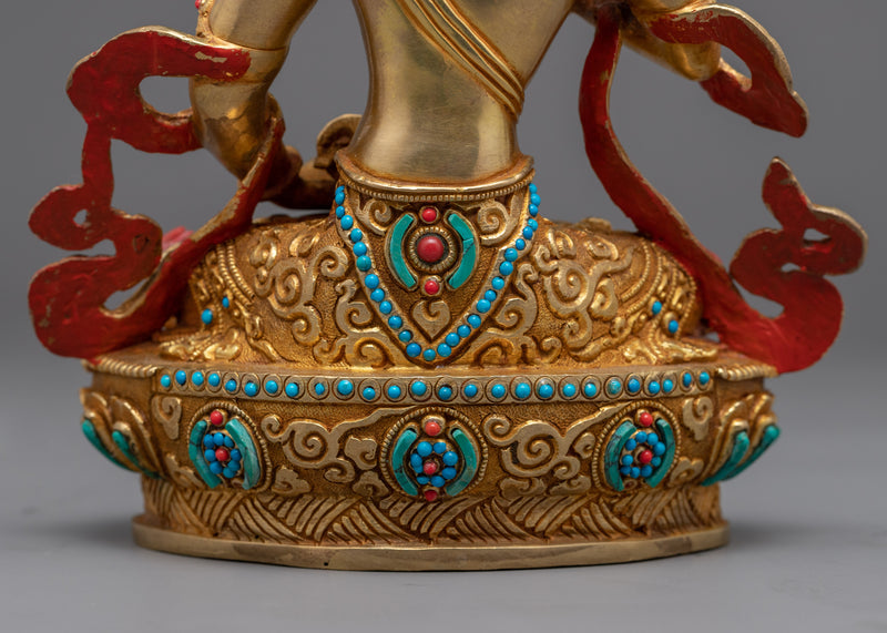 Tibetan Vajrasattva Mantra Sculpture | Traditionally Hand-Crafted Artwork