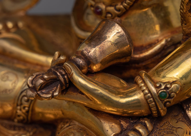 Tibetan Vajrasattva  Bodhisattva Sculpture | Traditional Himalayan Art