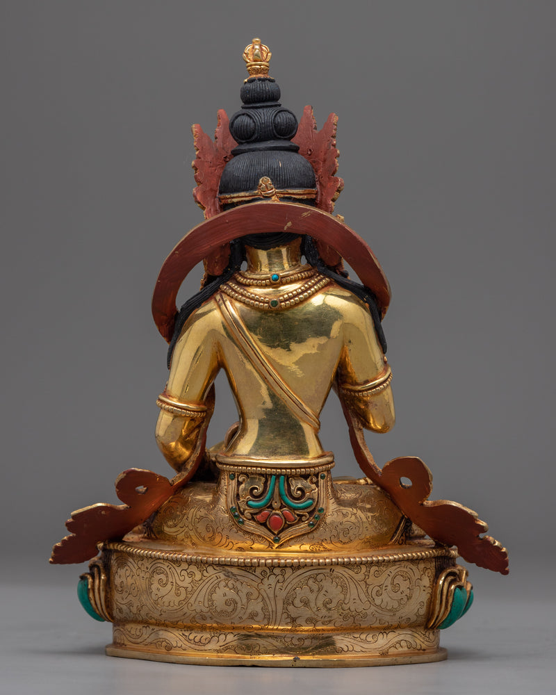 Tibetan Vajrasattva  Bodhisattva Sculpture | Traditional Himalayan Art