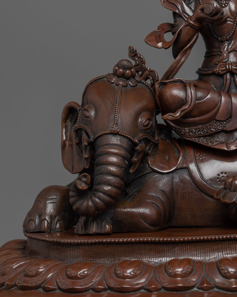 Bodhisattva Manjushri Wenshu | Handmade Fine Figurine of Nepal