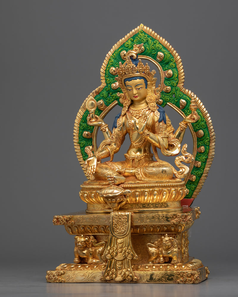 Goddess Laxmi Statue | Traditionally Handmade Goddess of Wealth, Prosperity, Wisdom