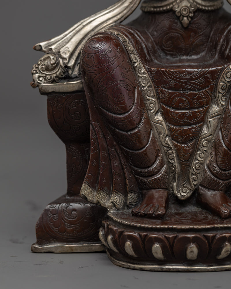 Buddha Maitreya Statue | Silver Plated | Hand-curated Buddha of Future