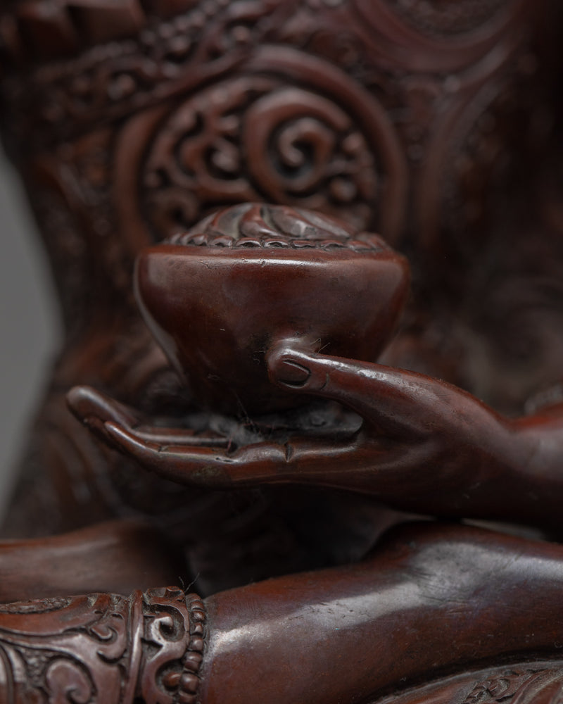 Oxidized Copper Buddha Statue of Shakyamuni Buddha | Sage of the Shakyas, Gautama Buddha Statue