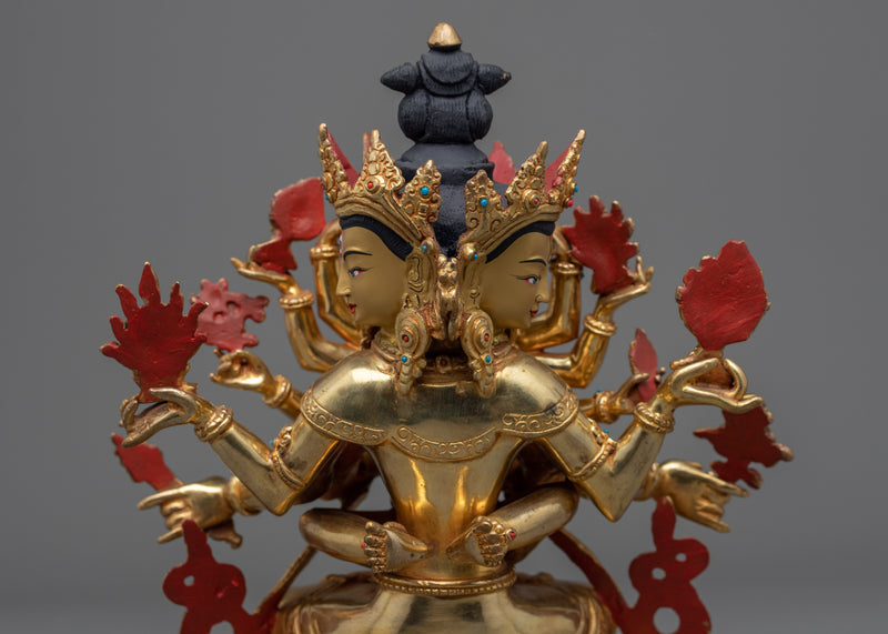 Guhyasamaja Akshobyarajra Statue | Handcrafted Buddhist Statue for Meditation