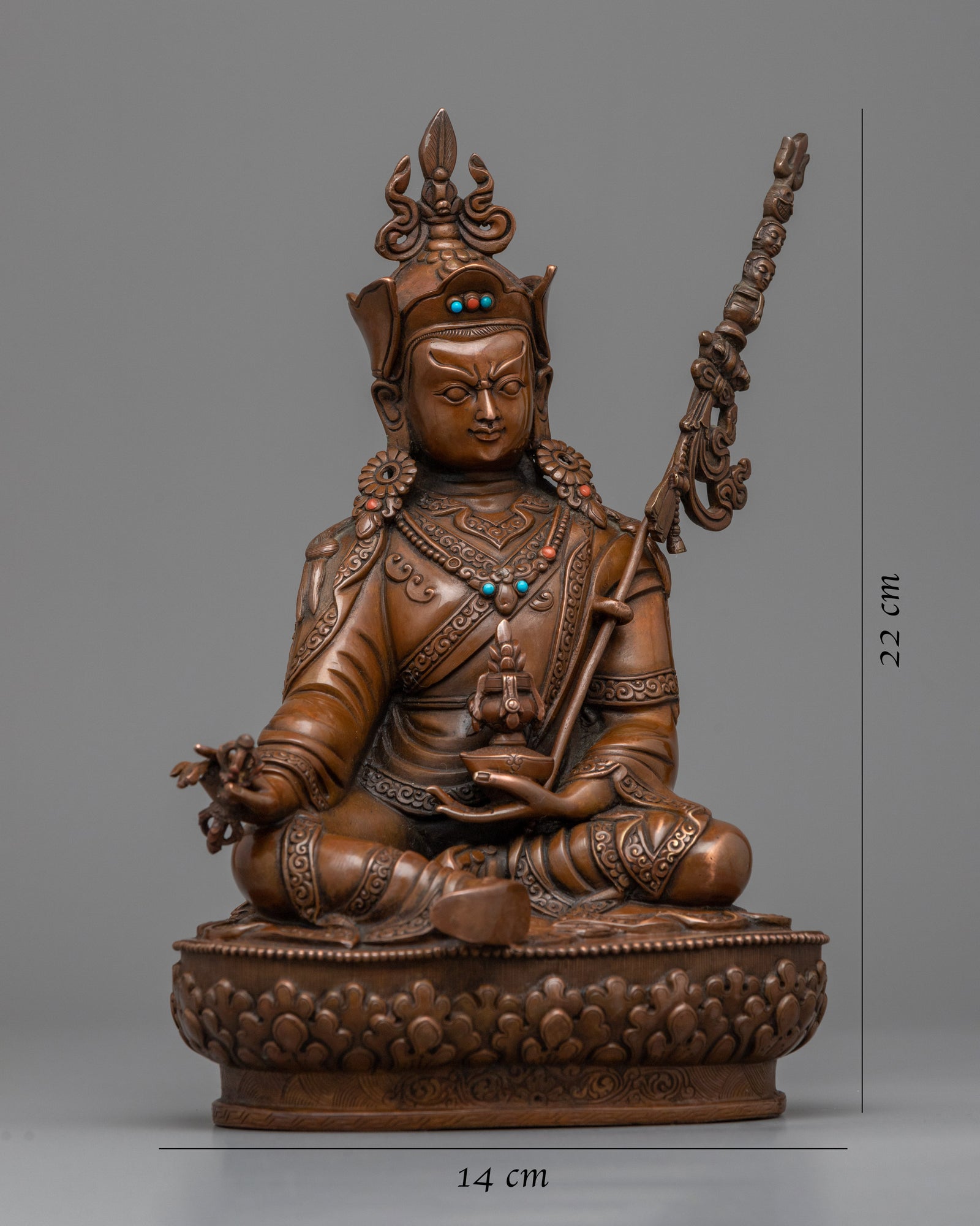 Guru Rinpoche Empowerment Sculpture | Traditional Himalayan Artwork Fo