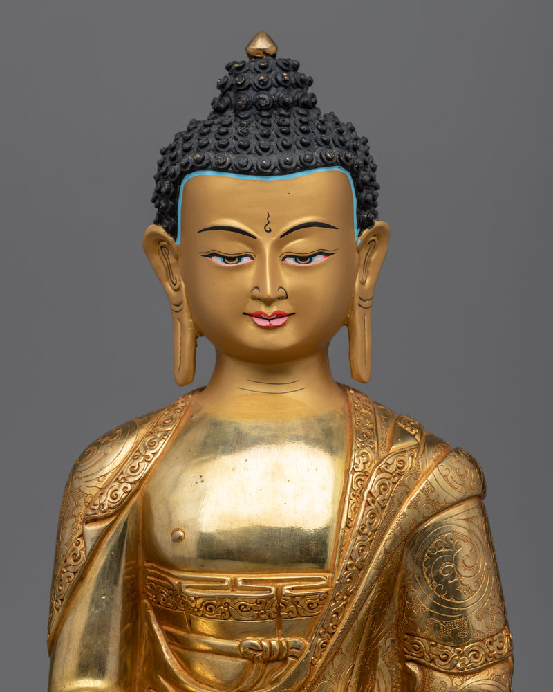 Buddha Shakyamuni Sculpture | Traditional Handcrafted Buddhist Statue