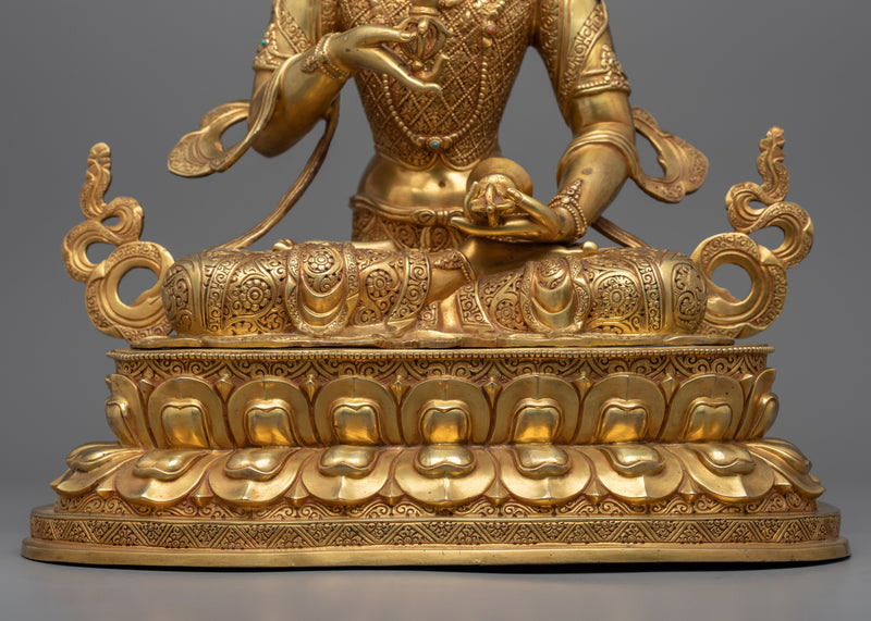 Dorje Sempa Gold Statue | Handmade 24k Gold Gilded Artwork