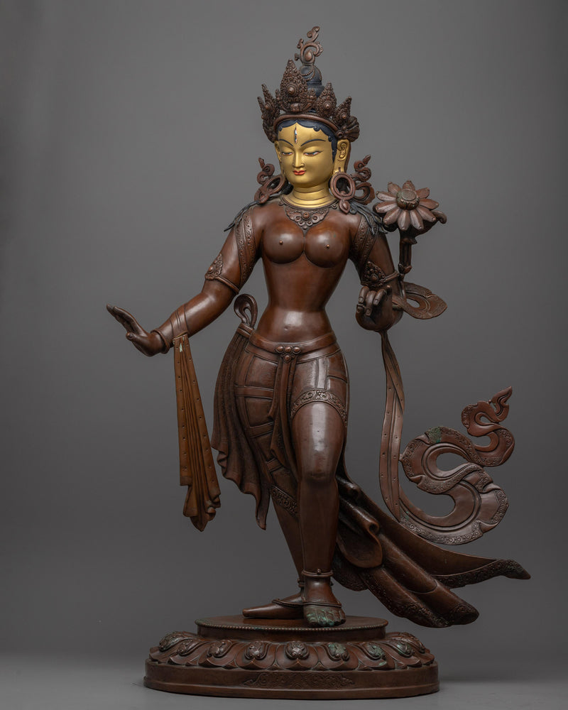 White-tara-statue-standing