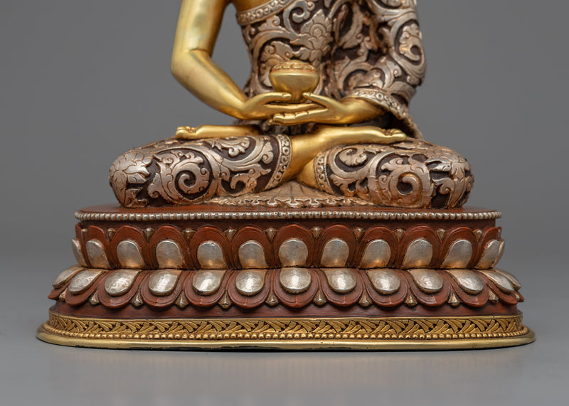 Crown Amitabha Buddha Statue | Traditional Tibetan Style Buddhist Statue