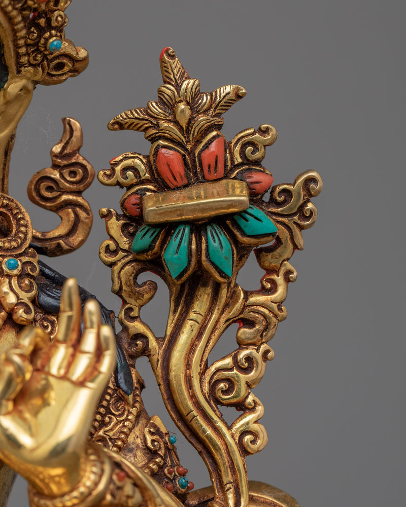 Bodhisattva Manjushri Statue | Traditional Tibetan Style Buddhist Statue of Bodhisattva