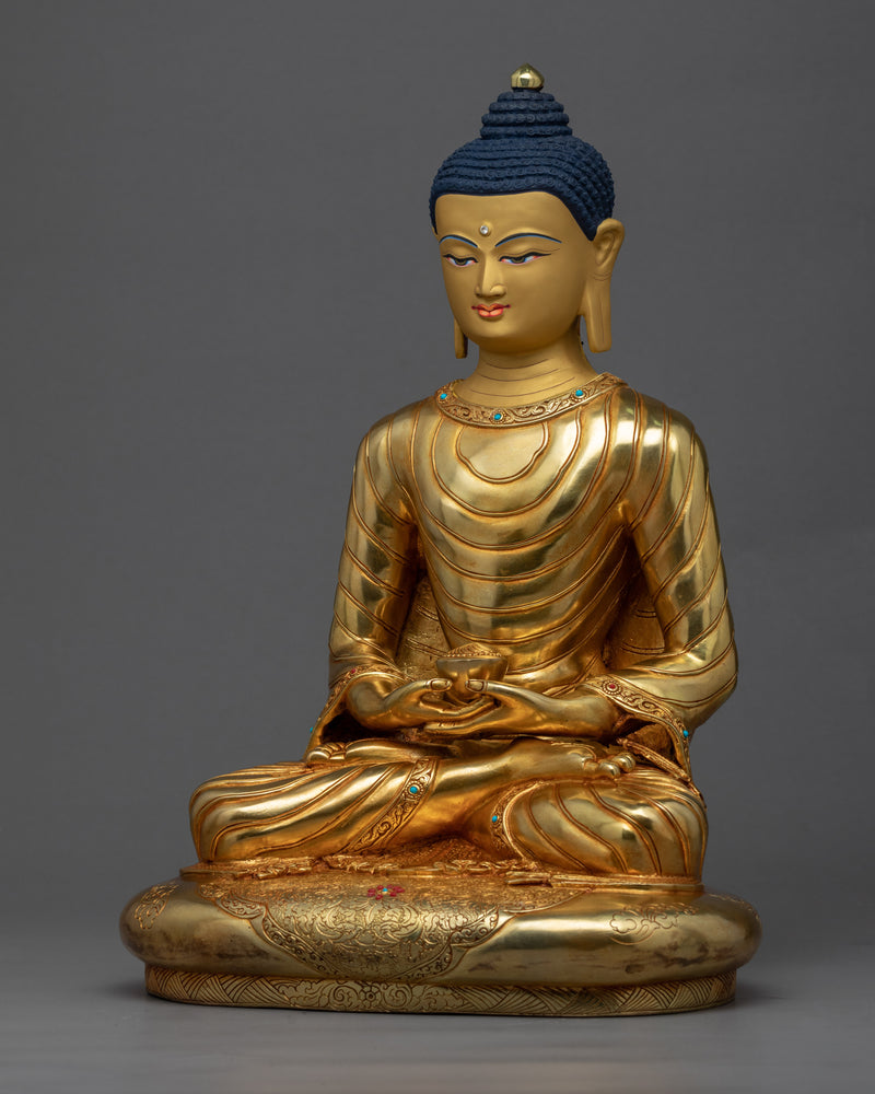 Amitabha Buddha Mudra | Traditionally Carved Buddhist Statue