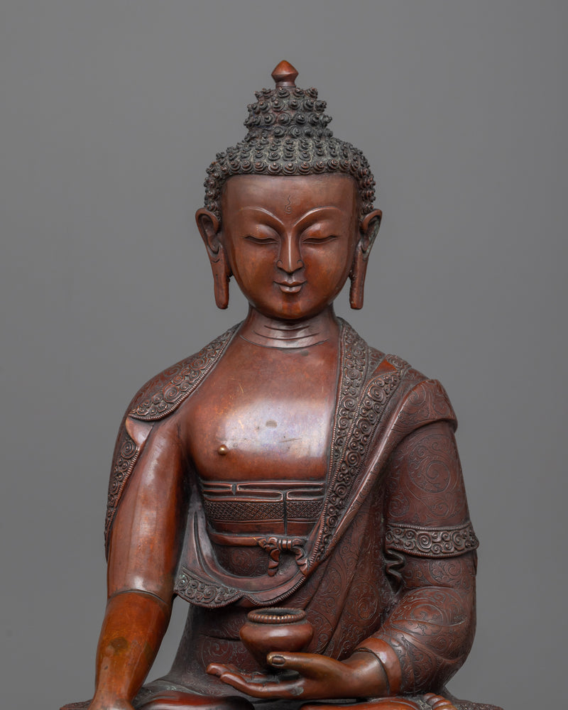 Shakyamuni Buddha Statue for Spirituality | Traditional Buddhist Himalayan Art