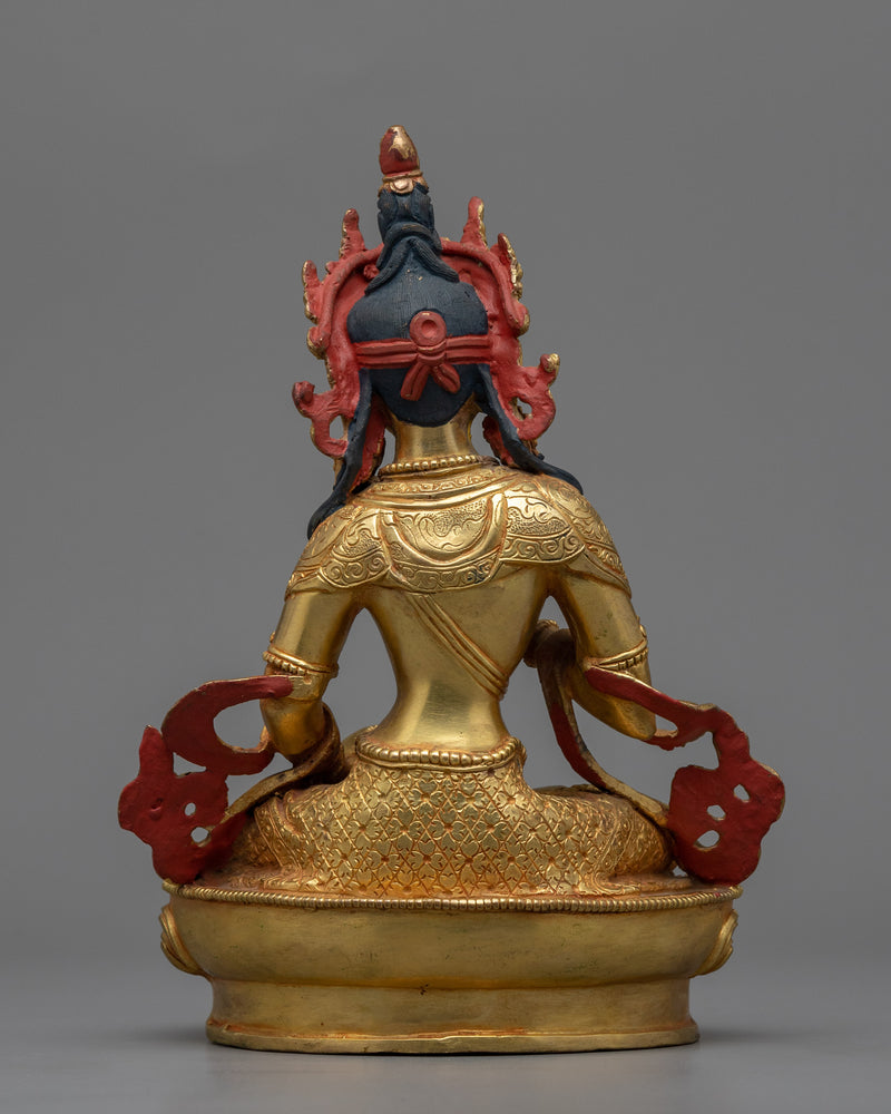 Dorje Sempa Statue | Vajrasattva Gold Gilded Sculpture for Purification