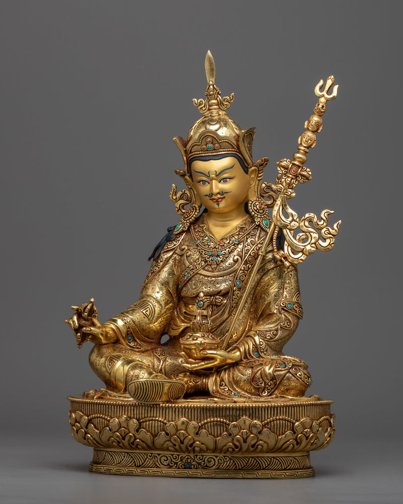 Guru Rinpoche Art | Tibetan Style Buddhist Artwork for Buddhist Altar