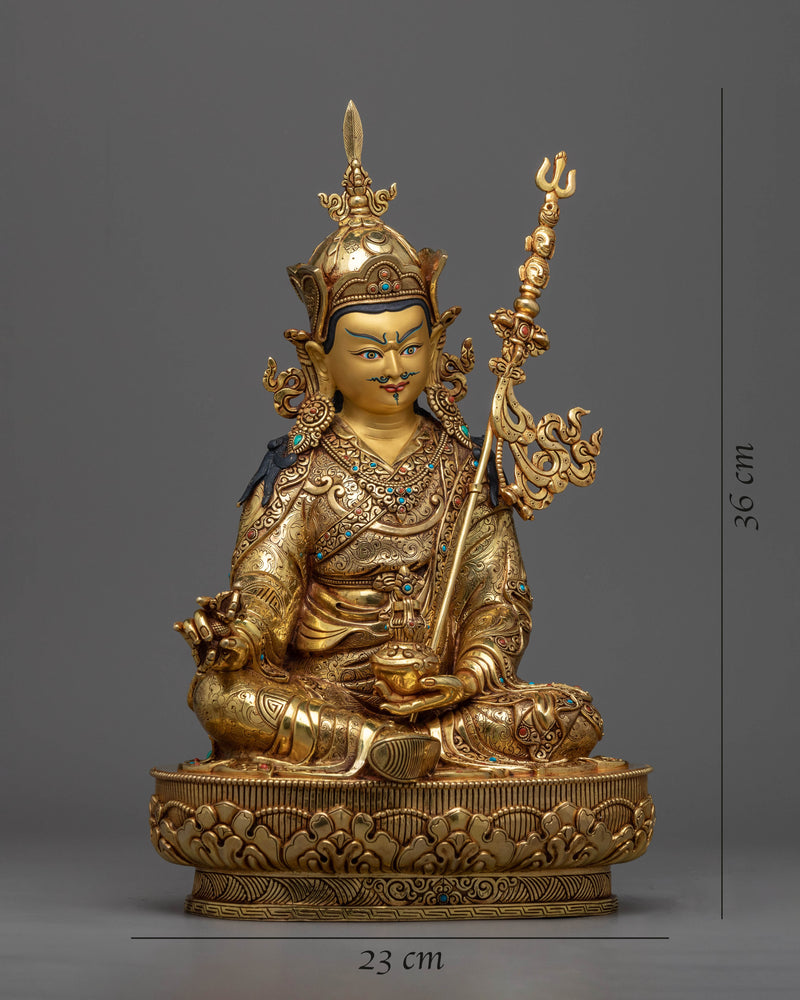 Guru Rinpoche Art | Tibetan Style Buddhist Artwork for Buddhist Altar