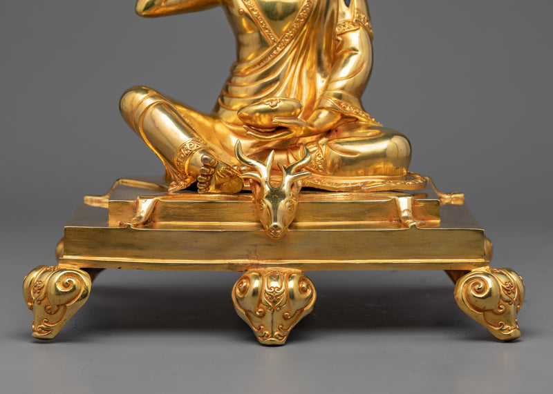 Tibetan Siddha, Jetsun Milarepa Statue | Traditional Himalayan Buddhist Art