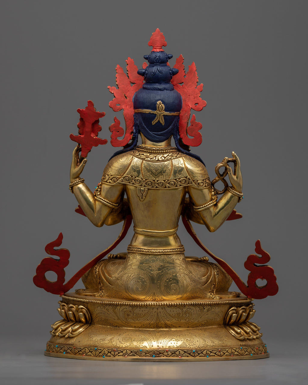 Mantra De Chenrezig Statue | Handmade Compassionate Deity Of Boddhisat