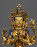 Mantra De Chenrezig Statue | Handmade Compassionate Deity Of Boddhisat