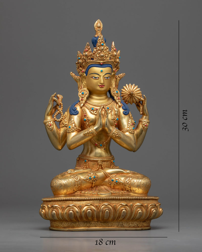 Statue to help know Meaning of Avalokiteshvara Mantra | Buddhist Artwork