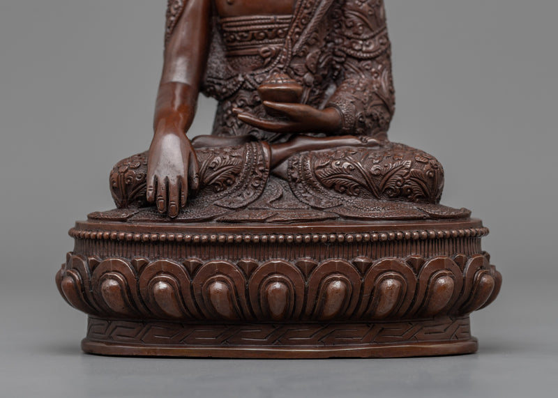 Tibetan Shakyamuni Buddha Statue | Traditional Tibetan Style Buddhist Statue
