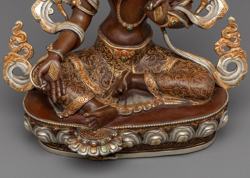 Invite Compassion and Swift Assistance with This Exquisite Green Tara Mata Statue