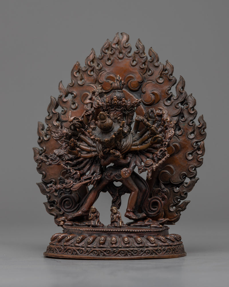 Kalachakra Symbol Sculpture | Yab-Yum Artwork for Rituals