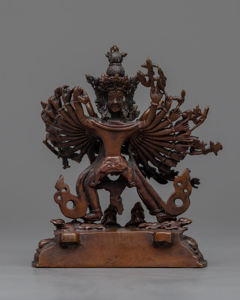 Kalachakra Symbol Sculpture | Yab-Yum Artwork for Rituals