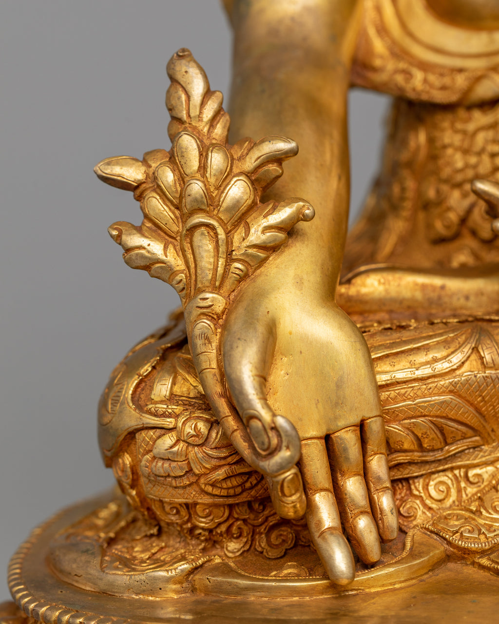 Embrace the Healing Energies of the Medicine Buddh | Stunning 24K Gold