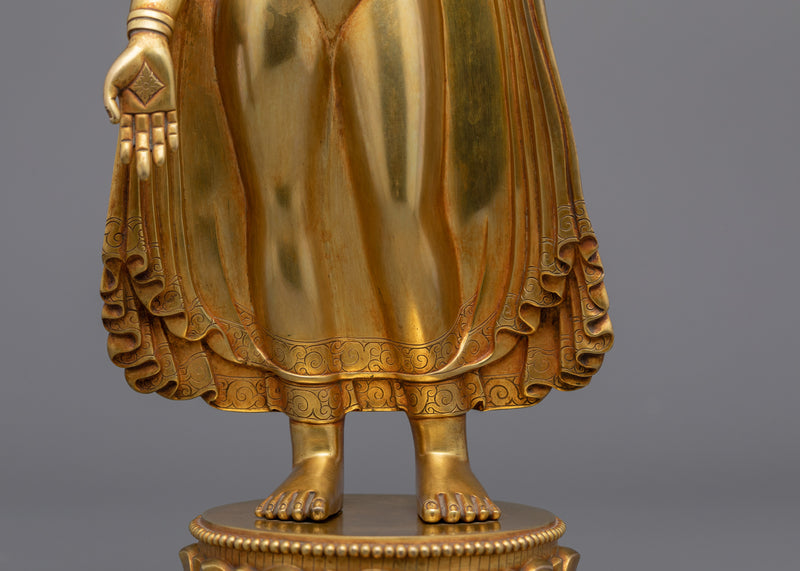 Standing Shakyamuni Buddha Statue | Handcrafted Buddhist Statue