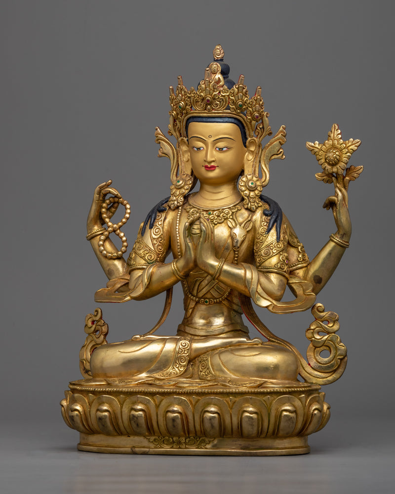 Magnificent Buddhist Avalokiteshvara Statue | Invoke the Compassion of Chenrezig