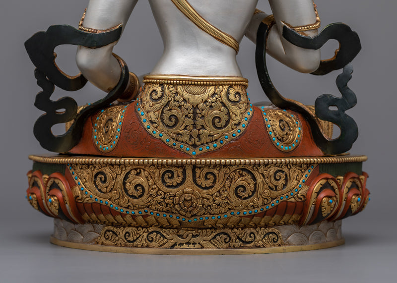 Vajrasattva Mantra Practice Statue | Traditional Tibetan Style Buddhist Statue