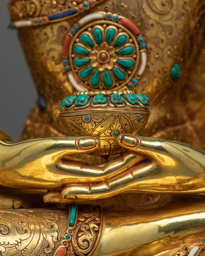 Namo Amitabha: The Buddha of Immeasurable Light and Life | Himalayan Handcrafted Statue