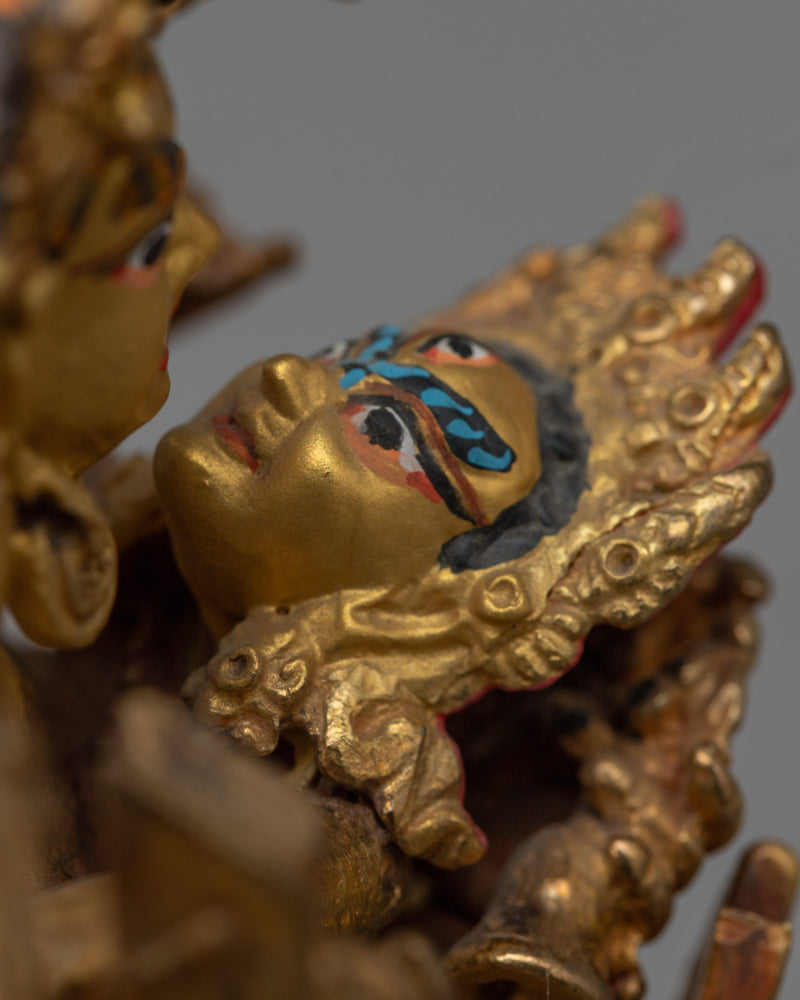 Kalachakra Symbol Statue | Traditional Tibetan Style Buddhist Statue