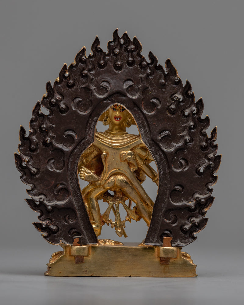 Kalachakra Symbol Statue | Traditional Tibetan Style Buddhist Statue