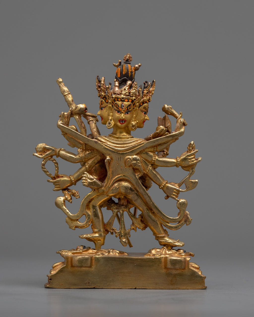 Kalachakra Symbol Statue | Traditional Tibetan Style Buddhist Statue