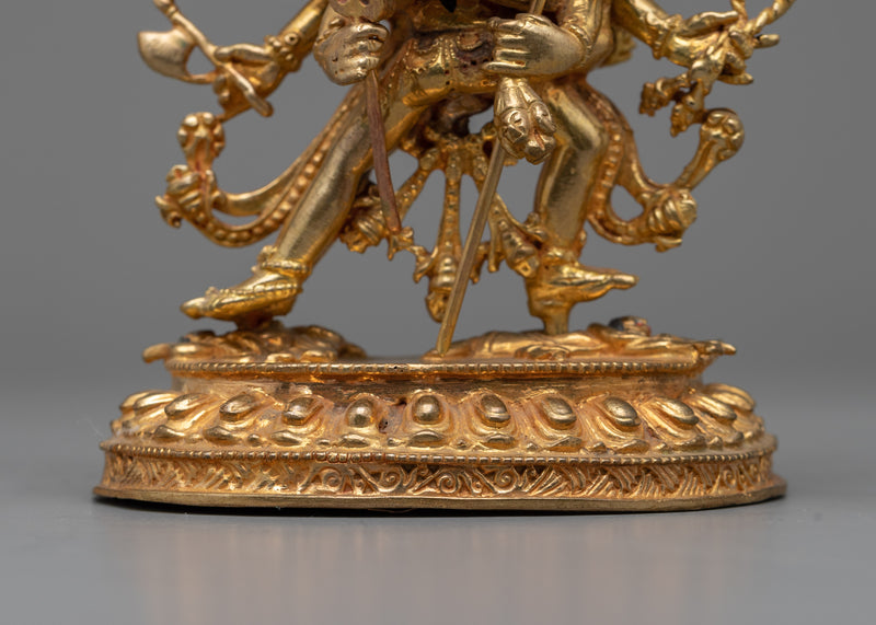 Kalachakra Symbol Statue | Traditional Tibetan Style Buddhist Statue