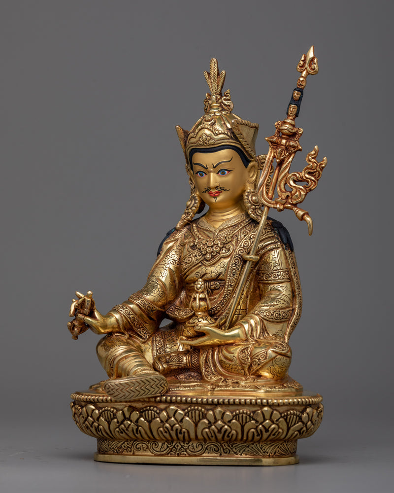 Guru Rinpoche Mantra Practice Statue | Padmasambhāva, "Born from a Lotus"