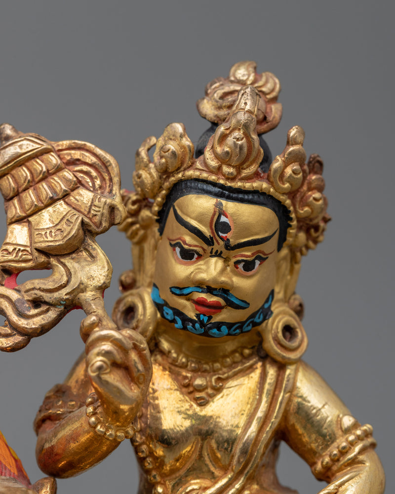 Deity of Wealth, Namtoshe Statuette | Tibetan Wealth Deity Artwork