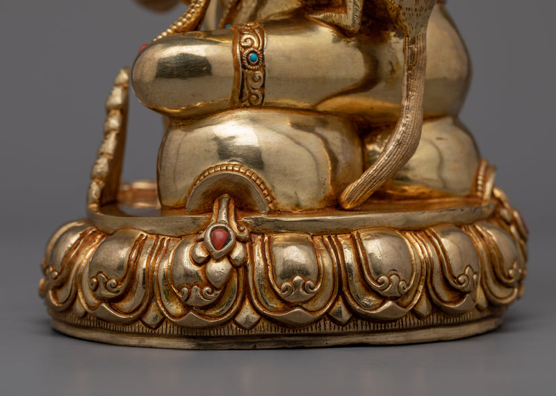 Dzambhala Practice Statuette | The Deity of Abundance and Prosperity