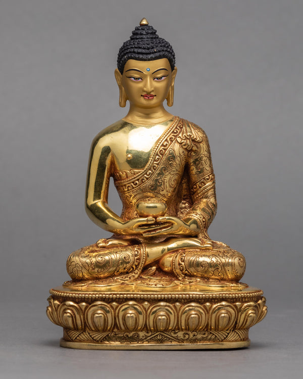 Amitabha Buddha Statue | Hand-made Gilded in 24K Gold | Buddha Statue