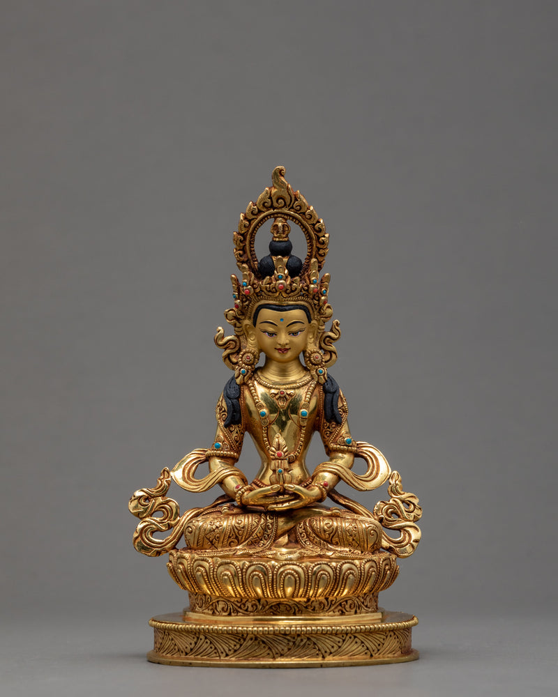 Bodhisattva Statue Set | Amitayus | Green Tara | White Tara | Vajrasattva | Vajradhara | Chenrezig