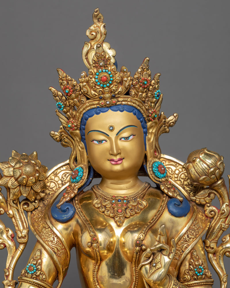 Green Tara Buddha Art | Mother Tara Statue