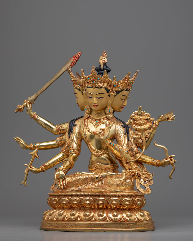 Statue For Namasangiti Mantra Practise | Religious Buddhist Deity Manjushri