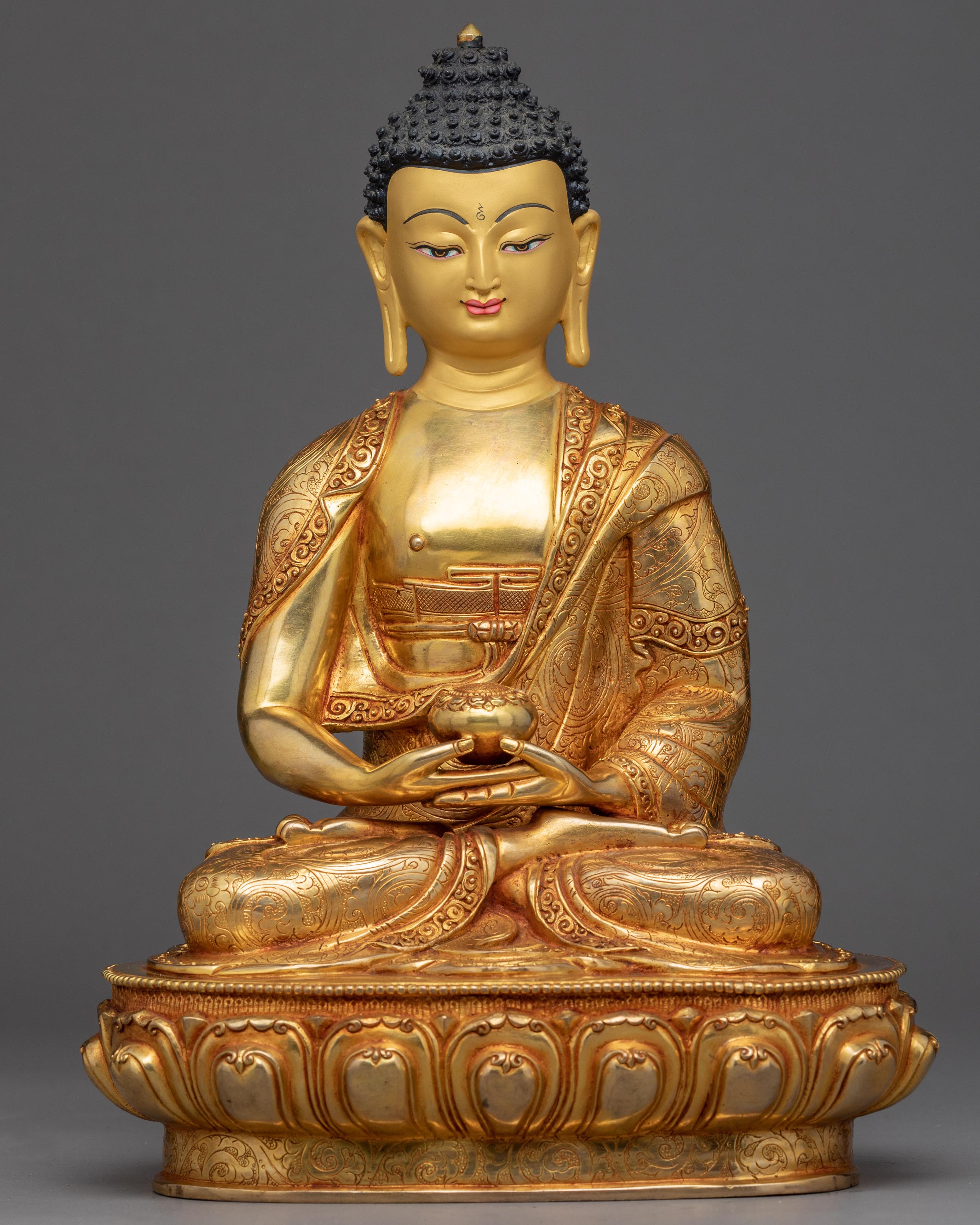 Amitabha The Buddha Of Infinite Light | Gold Plated Himalayan Art