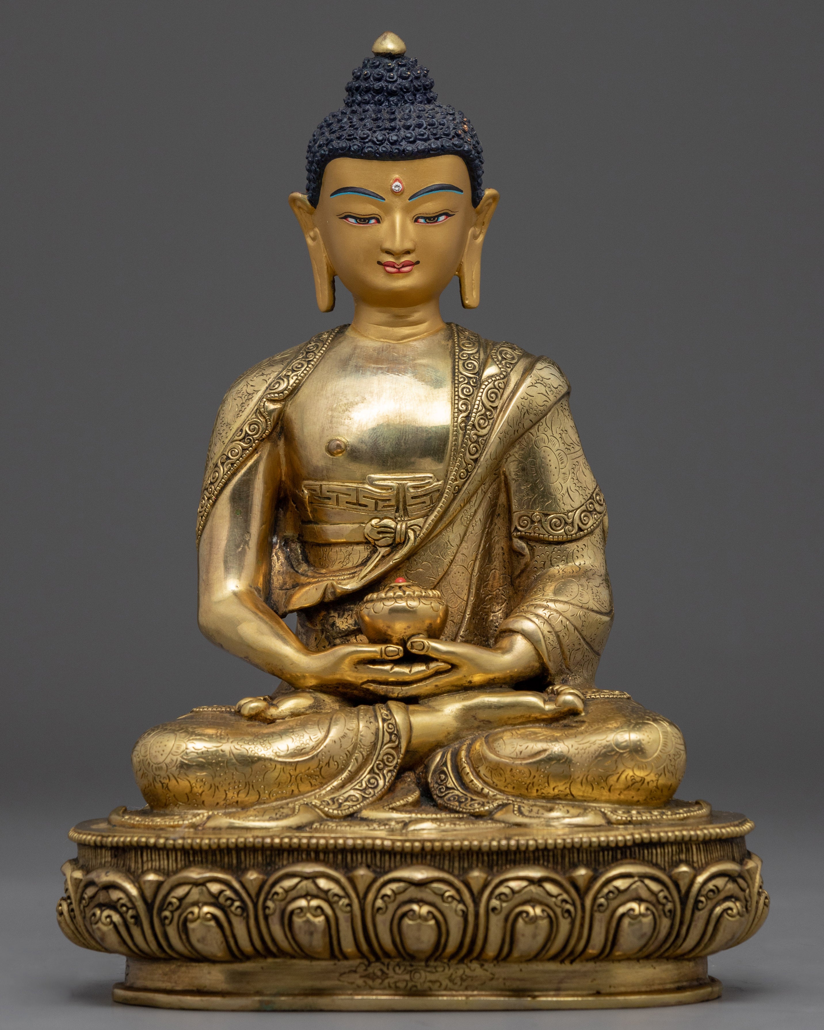 The Mantra Of Amitabha Buddha | Golden Statue To Practice Buddhism