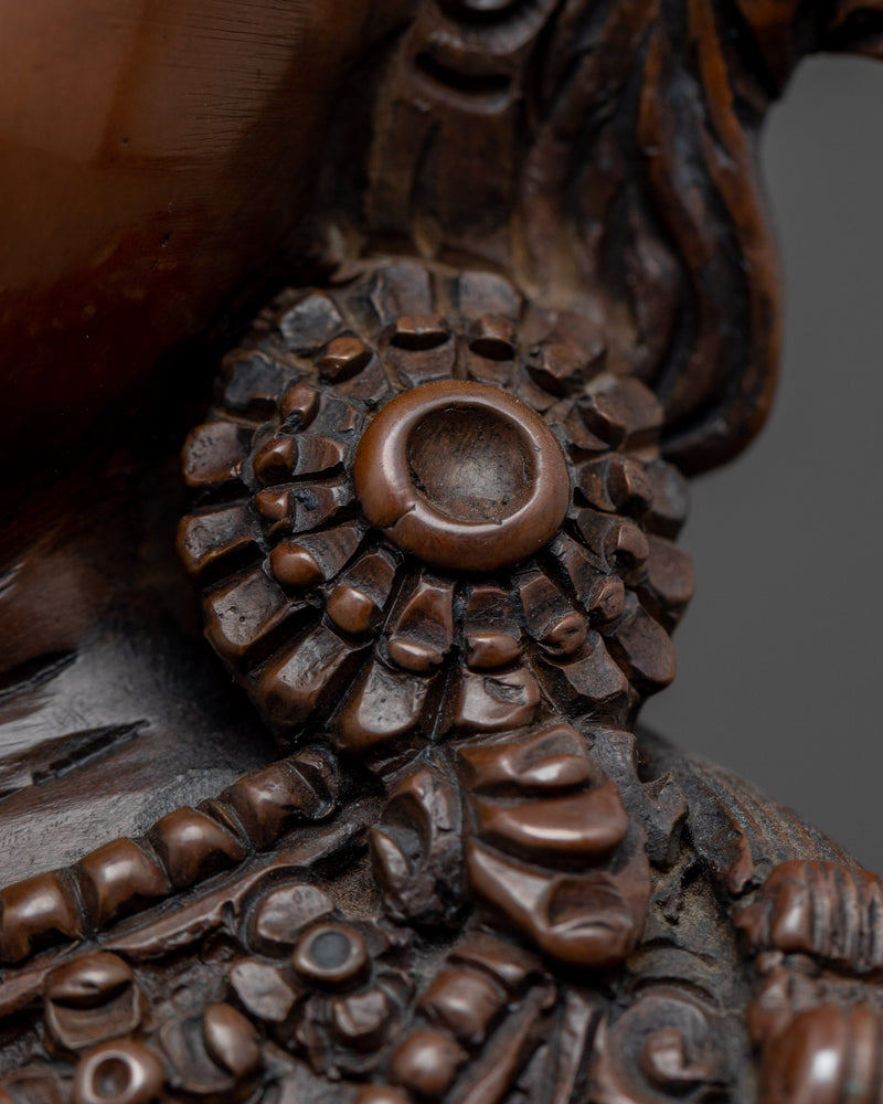 Amitayus Bodhisattva Copper Sculpture | Traditionally Hand Carved Statue