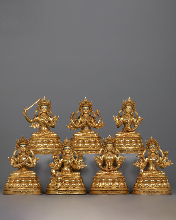 Gilded Bodhisattva Statue