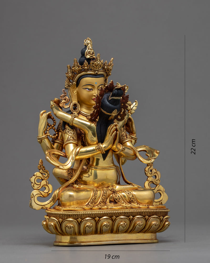 Chenrezig With Consort | Traditional Bodhisattva Statue