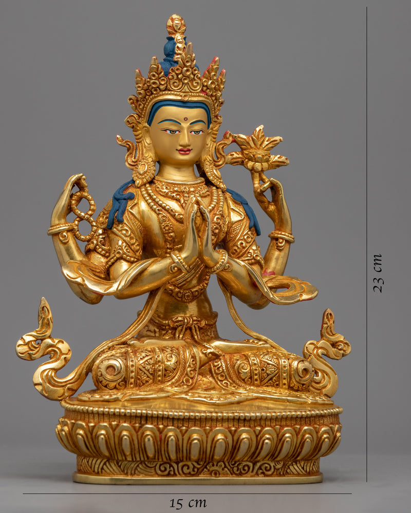 Chant Chenrezig Long Mantra | Bodhisattva Avalokistvara Sculpture