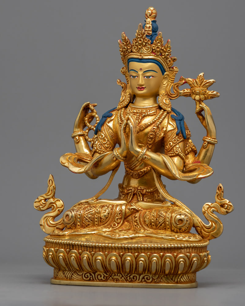 Chant Chenrezig Long Mantra | Bodhisattva Avalokistvara Sculpture